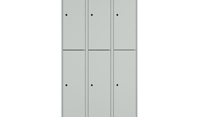 Cover image for Student locker ROZ, sloping roof, 3 modules, 6 doors, 1890x900x550 mm