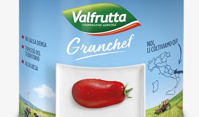Cover image for VALFRUTTA Peeled Plum Tomatoes "Gran Pelati del Salento"