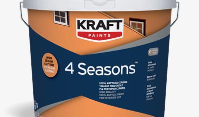 Cover image for KRAFT 4 SEASONS - HIGH QUALITY 100% ACRYLIC PAINT FOR EXTERIOR USE