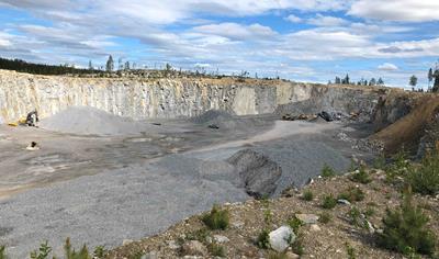 Cover image for Primary crushed aggregates from Umeå quarry - Bjurholm
