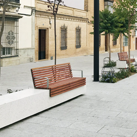 Cover image for Wood and metal benches ACC BANCO UNIVERSE