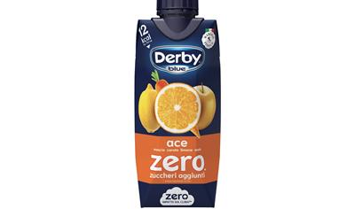 Cover image for DERBY BLUE ZERO Fruit drink orange, apple, carrot and lemon juice 