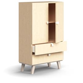 Cover image for QBUS Storage cabinet 2 shelves and 2 drawers, 1332x800x420 mm
