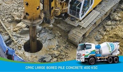 Cover image for CPAC Large bored pile concrete 400 KSC (C35/40, MPa)   
