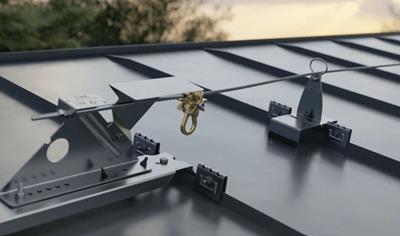 Cover image for Wire safety system for roof