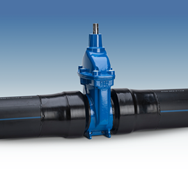 Cover image for Resilient seated gate valves with PE ends for sea water