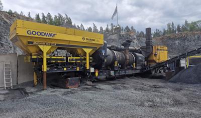 Cover image for Asphalt mixtures from mobile asphalt plant - AG, ABT, Mjog, Mjag