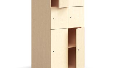 Cover image for QBUS Storage Compartment locker 6 comps, 1636x800x570 mm
