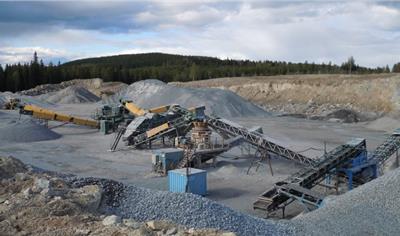 Cover image for Aggregates from Umeå quarry - Bjurholm