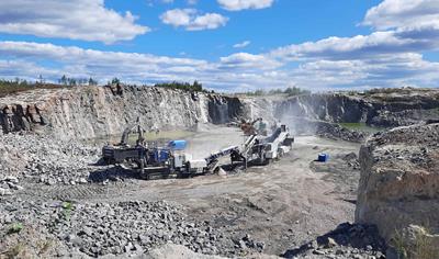 Cover image for 2-stage crushed aggregates from Hujala quarry - Rusko