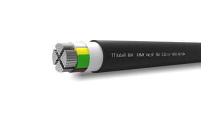 Cover image for AXMK - Power cable 0,6/1 kV with Al conductors, XLPE insulated and PVC sheathed from  TT kabeli d.o.o.
