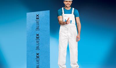 Cover image for Blue EX plasterboard