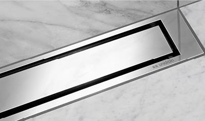 Cover image for Linear Drain Complete (Drain unit, Outlet unit, Highline Frame and steel panel)