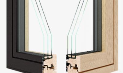 Cover image for Wood/aluminium windows, door windows and sliding windows series Garda, Iris, Tempesta