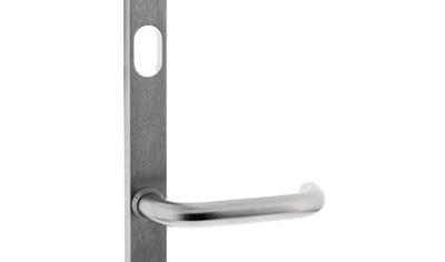 Cover image for Lockwood 4800 Series Narrow Plate Door Furniture - Lever and Cylinder Hole 4801/70SC