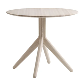 Cover image for RamoX Pillar Table, Diameter 800 mm, 1,5 mm ashvenér, undercarriage H730 in ash.