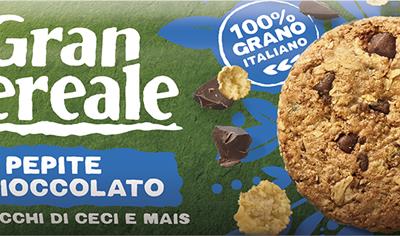 Cover image for GranCereale wholegrain biscuits with chocolate, chickpeas and maize