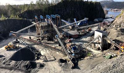 Cover image for Aggregates from Kragerø quarry – Valberg