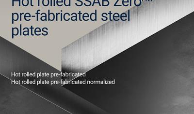 Cover image for Hot rolled SSAB Zero pre-fabricated steel plates