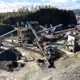 Cover image for Aggregates from Kragerø quarry – Valberg