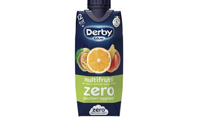 Cover image for DERBY BLUE ZERO Soft drink multifruit 