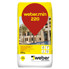 Cover image for webermin 220 Mineral façade coating