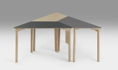 Cover image for Studio table 1200x600 mm, High pressure laminate, 4 legs H730 in ash