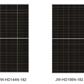 Cover image for N-type Bifacial Double Glass Photovoltaic Modules JW-HD144N-182 JW-HD156N-182