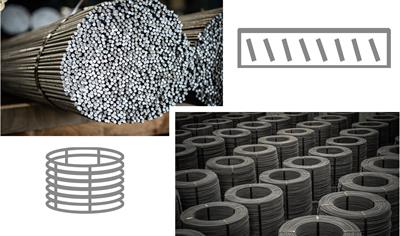 Cover image for Reinforcement steel in coils and bars