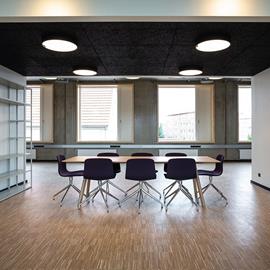 Cover image for Acoustic panels - painted Troldtekt 25 mm Natural Grey based on FUTURECEM