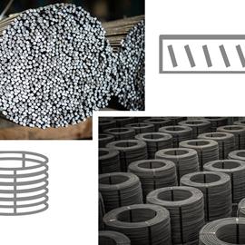 Cover image for Reinforcement steel in coils and bars