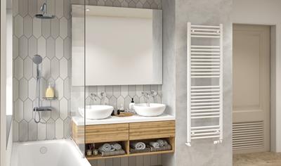 Cover image for Zehnder painted towel radiator produced in Manisa, Türkiye