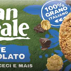 Cover image for GranCereale wholegrain biscuits with chocolate, chickpeas and maize