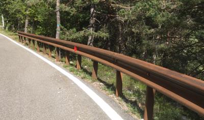 Cover image for SINGLE SIDED CORTEN BARRIERS FOR GROUND