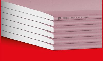 Cover image for PLACA DE YESO LAMINADO FUEGO F 15 mm; FIRE RESISTANT GYPSUM PLASTERBOARD F 15 mm