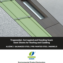 Cover image for Trapezoidal, Corrugated and Standing Seam Steel Sheets for Roofing and Cladding