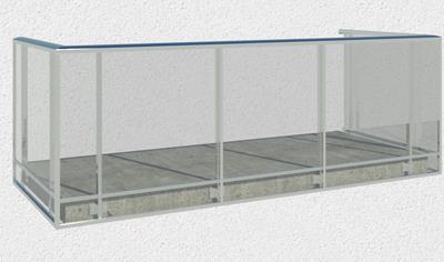 Cover image for Balcony Railing Flex with Clearglass D-covering